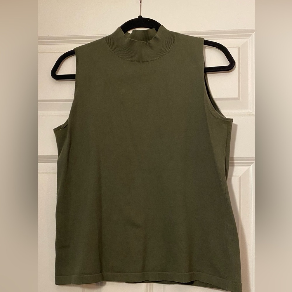 Dark olive vest top